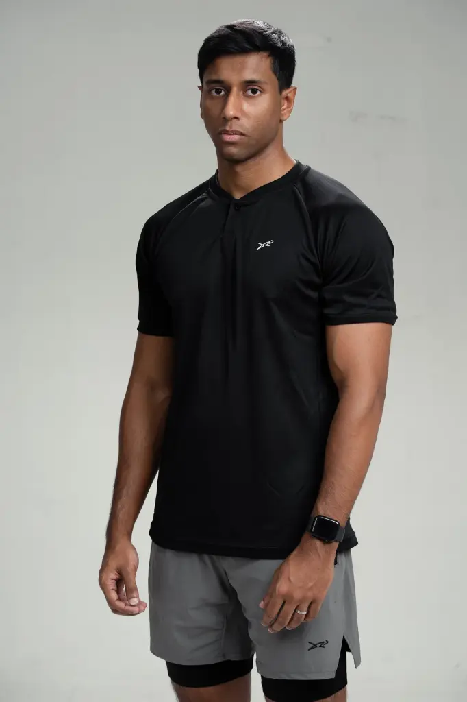 Band Collar T-shirt