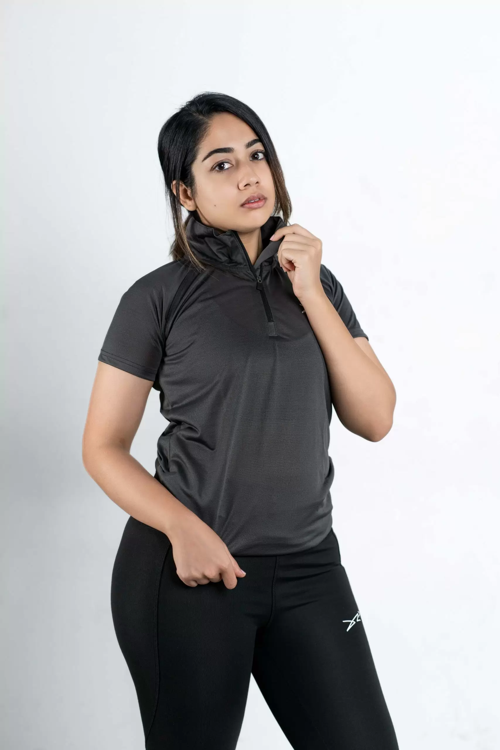 Dour Golf Tee Zip Grey 02 Golf Tee - Image 1