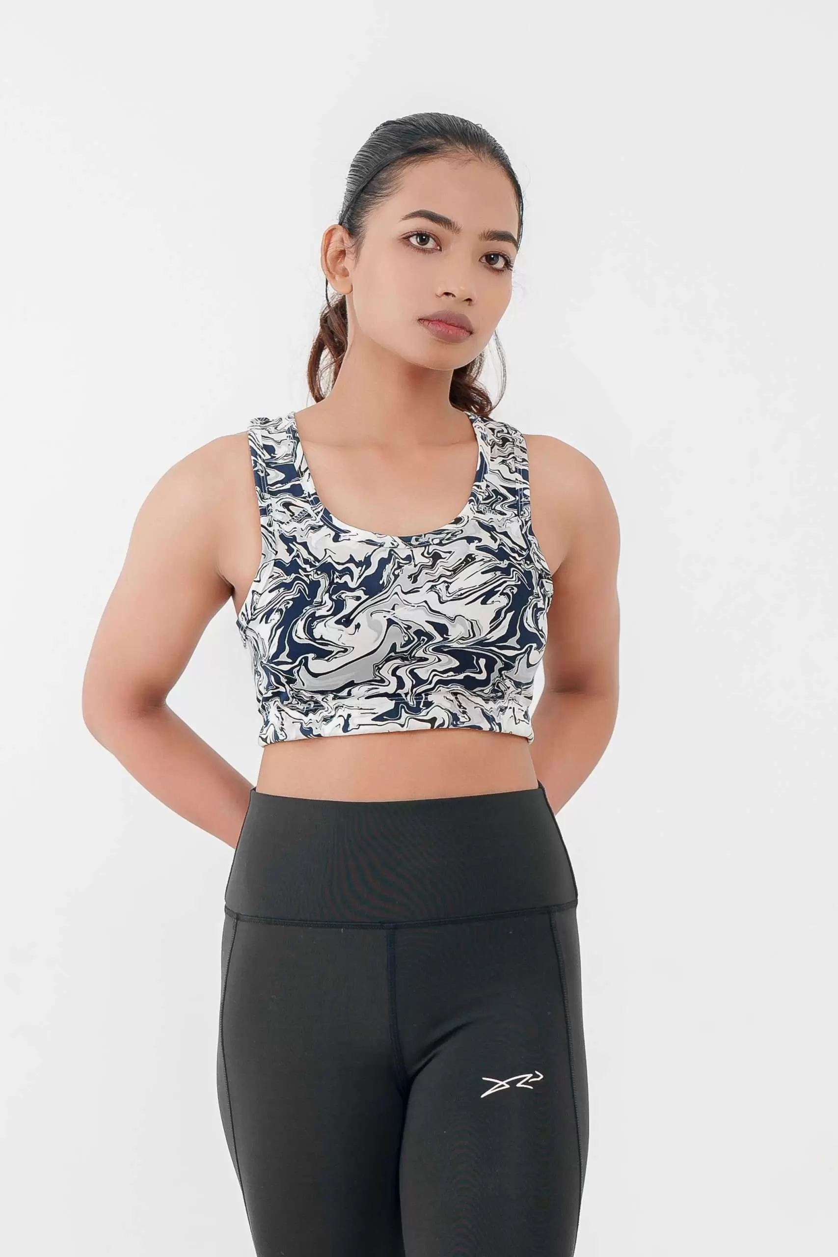 Dour Splash Sports Bra Blue 01 Splash Sports Bra - Image 1