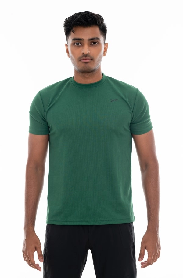 Dour Waffle T-shirt Green 01 Waffle T-shirt - Image 1