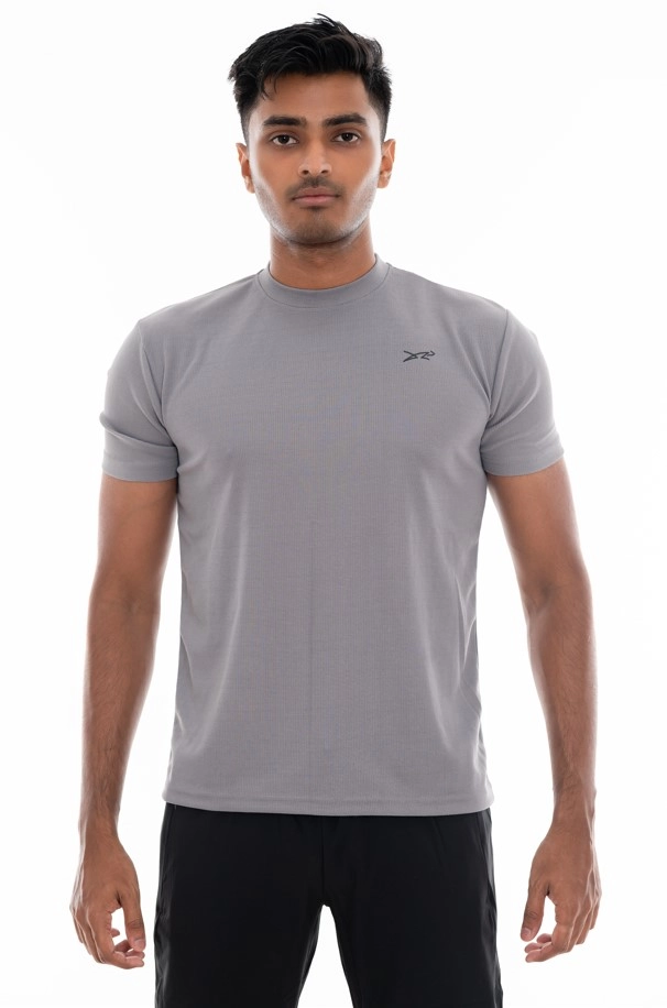 Dour Waffle T-shirt Grey 01 Waffle T-shirt - Image 1