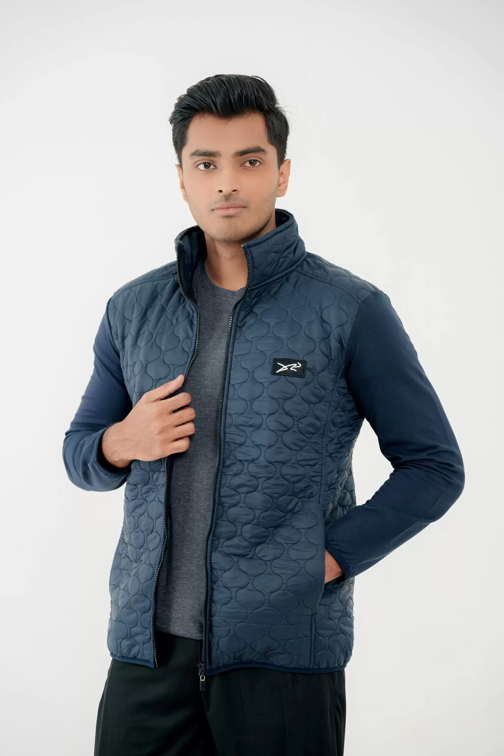 Lightweight Puffer Jacket Navy 01 Lightweight Puffer Jacket - Image 1