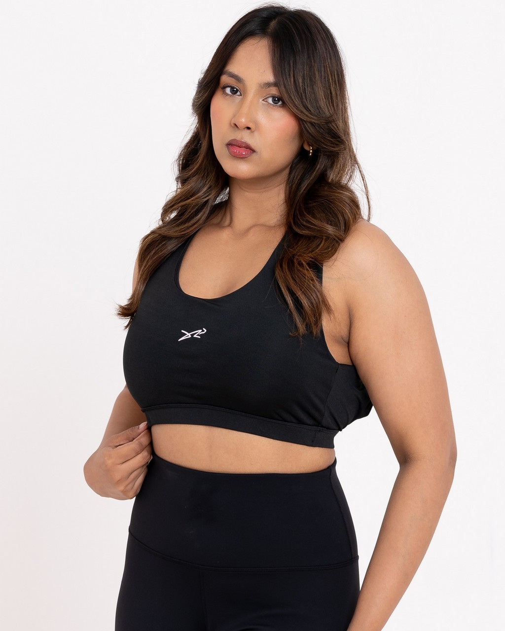 Elys Halter Neck Sports Bra Black-01 Elys Halter Neck Sports Bra - Image 1