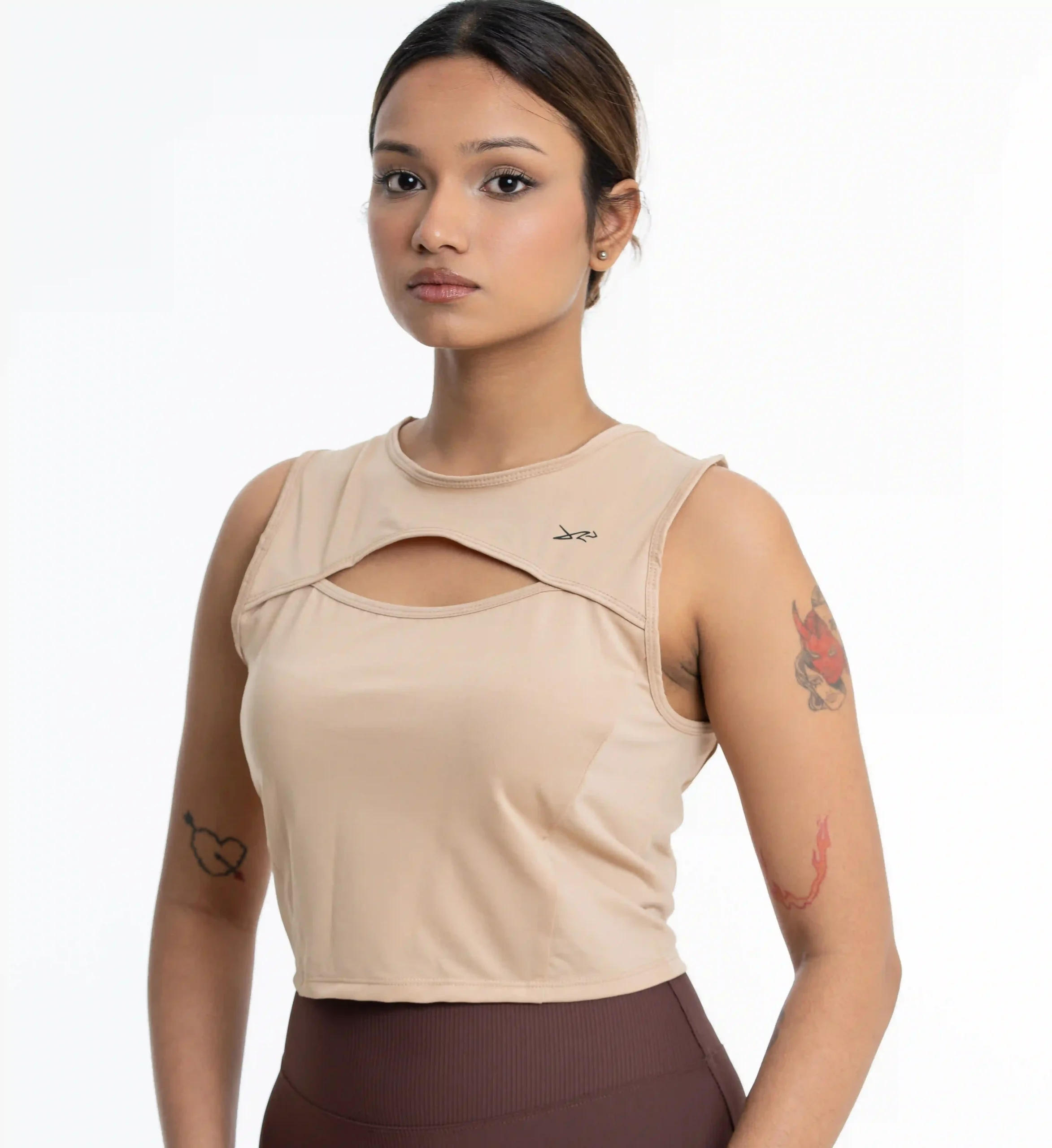 Nova Keyhole Tank_BEIGE_01 Nova Keyhole Tank - Image 1