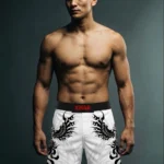 KHAR x Dour White MMA Shorts