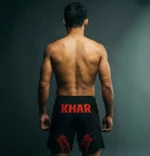 KHAR x Dour White MMA Shorts - Image 3
